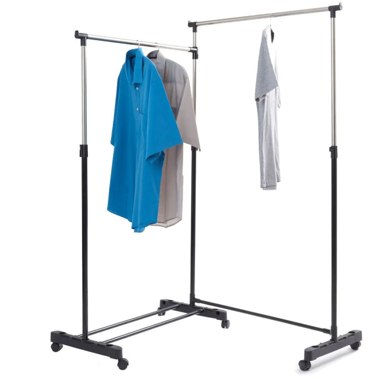 Gifi Rangement|Portant vêtements double rotatif