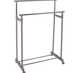 Gifi Rangement|Portant vêtements double taupe