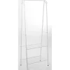 Gifi Rangement|Portant vêtement simple blanc avec 2 tablettes