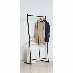 Gifi Rangement|Portant à vêtements loft 2 niveaux métal noir