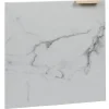 Gifi Rangement|Porte Box Cube bois effet marbre 32,2x32,2x1,2cm blanc