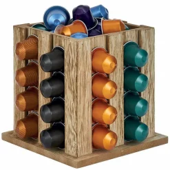 Best Gifi Porte capsules en bois mdf naturel