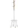 Gifi Rangement|Porte manteau blanc et bois nature