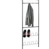 Gifi Rangement|Porte-manteaux range chaussures de porte noir
