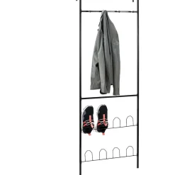 Gifi Rangement|Porte-manteaux range chaussures de porte noir