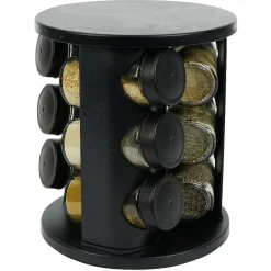 Best Gifi Porte épice rotatif avec 9 pots métal Ø17xH20cm
