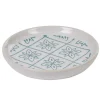Gifi Aménagement Salle De Bain^Porte-savon céramique design rosace blanc bleu