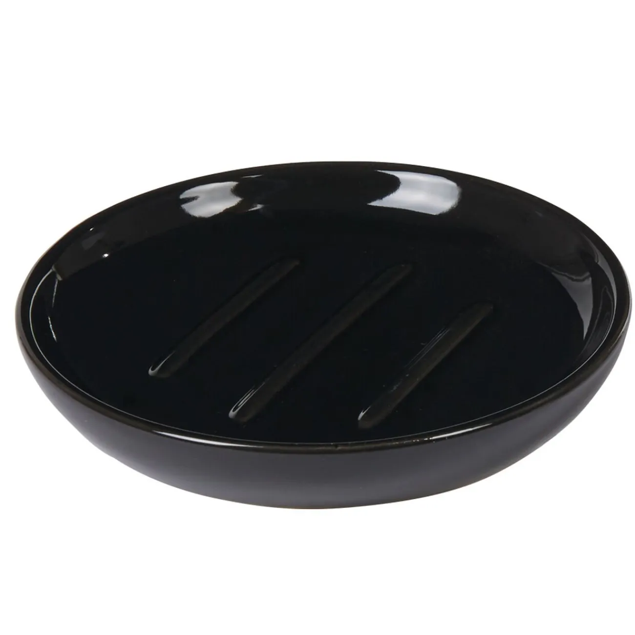Gifi Aménagement Salle De Bain^Porte savon céramique noir