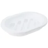 Gifi Aménagement Salle De Bain^Porte savon dévidoir amovible uni blanc