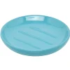 Gifi Aménagement Salle De Bain^Porte savon rond céramique bleu lagon