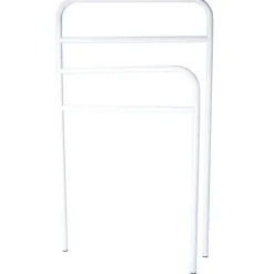 Gifi Equipement Douche^Porte serviette blanc métal