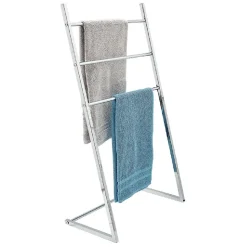 Gifi Aménagement Salle De Bain^Porte serviette en métal gris