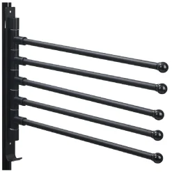 Gifi Aménagement Salle De Bain^Porte serviette 5 niveaux noir