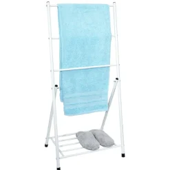 Gifi Aménagement Salle De Bain^Porte-serviettes blanc