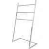 Gifi Aménagement Salle De Bain^Porte serviettes en métal gris blanc