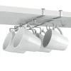 New Gifi Porte tasse x10 Metaltex à fixer sur étagère