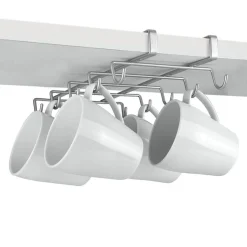New Gifi Porte tasse x10 Metaltex à fixer sur étagère