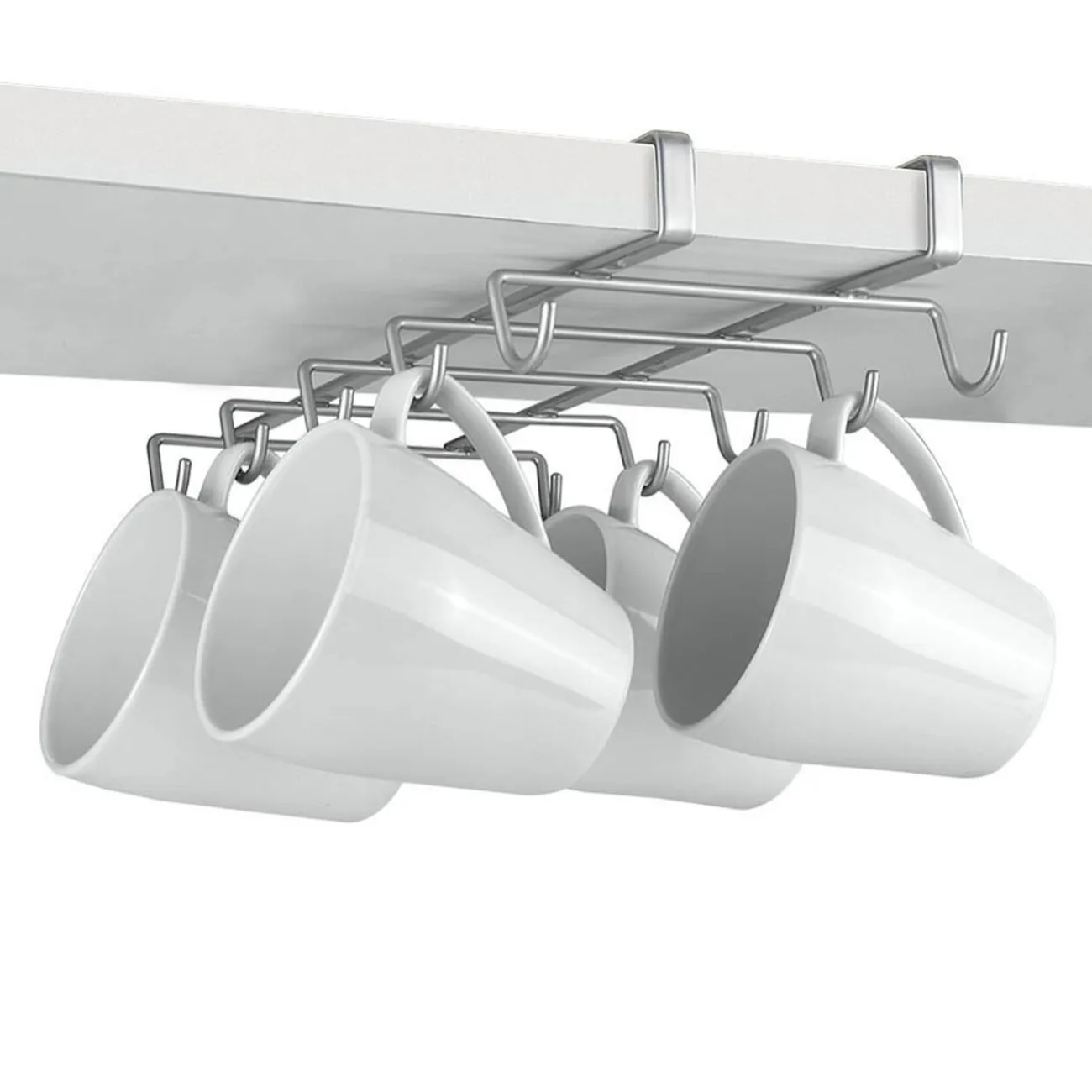 New Gifi Porte tasse x10 Metaltex à fixer sur étagère