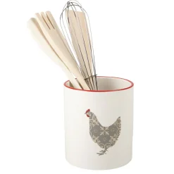 New Gifi Porte ustensiles de cuisine motif poule