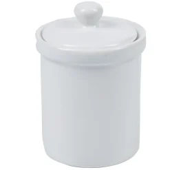 Outlet Gifi Pot avec couvercle blanc