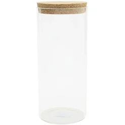 Online Gifi Pot de conservation en verre avec couvercle liège 1,5 L