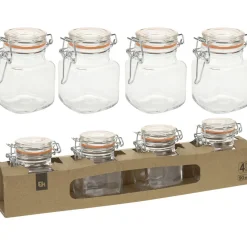 Online Gifi Pot de conservation en verre 90 ml x4