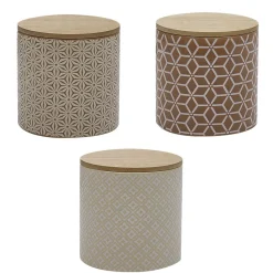 Outlet Gifi Pot en céramique assorti x3