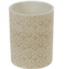 Hot Gifi Pot à ustensiles de cuisine en céramique à motifs beige