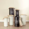 Gifi Rangement|Pouf coffre de rangement petit modèle Ø27xH43,5cm noir
