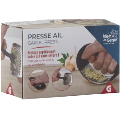 Outlet Gifi Presse ail en inox avec brosse de nettoyage