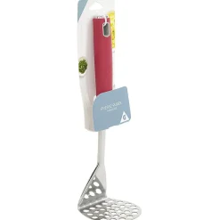 Clearance Gifi Presse purée inox avec manche en polypropylène rouge