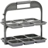 New Gifi Range bouteille pliable gris 6 emplacements