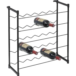Online Gifi Range bouteilles métal noir 30 bouteilles