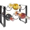 Discount Gifi 2 range bouteilles x3 métal noir