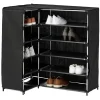 Gifi Rangement|Range chaussures d'angle noir 90x60xH90 cm