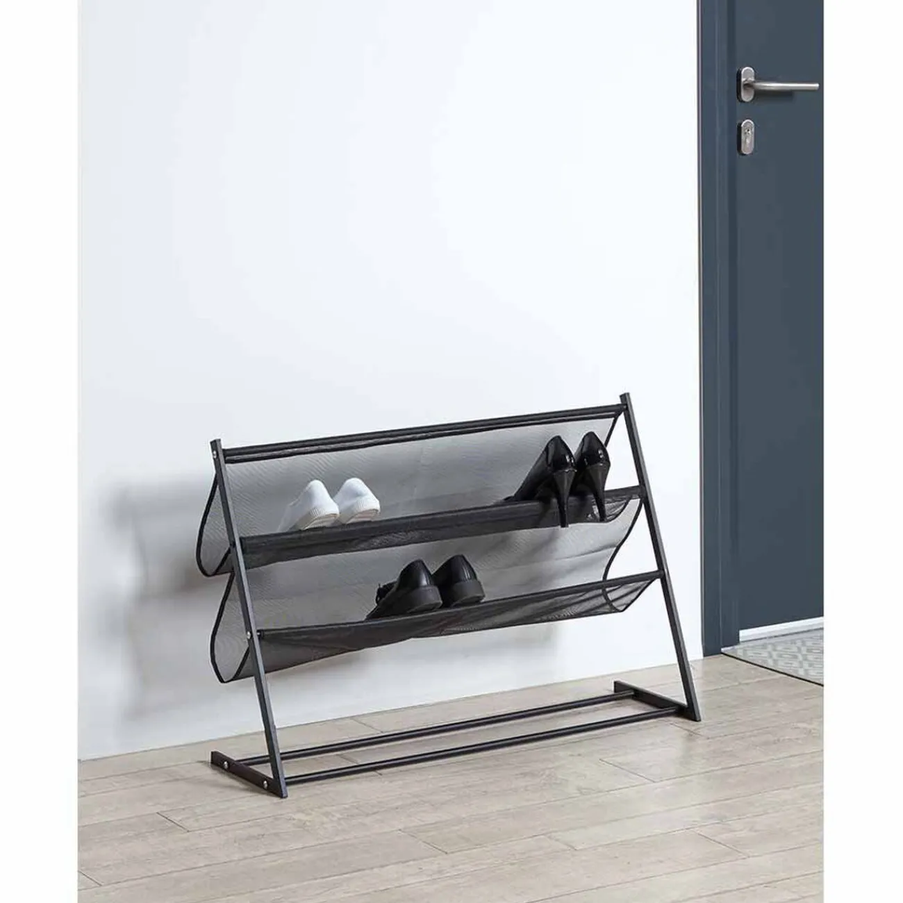 Gifi Rangement|Range chaussures loft 9 paires métal noir