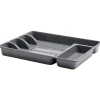 Hot Gifi Range-couverts plastique noir