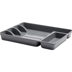 Hot Gifi Range-couverts plastique noir