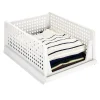Gifi Rangement|Rangement dressing superposable coulissant blanc grand modèle