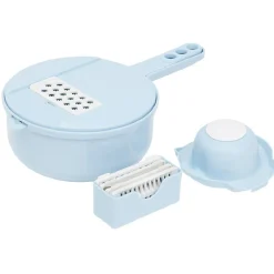 Hot Gifi Récipient 6-en-1 avec passoire et accessoires de coupe