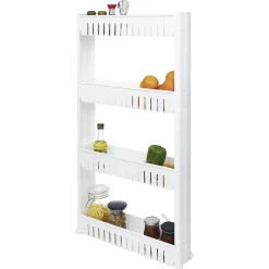 New Gifi Resserre légume 4 niveaux blanc 54x12,2xH101 cm