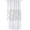 Gifi Equipement Douche^Rideau de douche blanc motif carreau de ciment gris