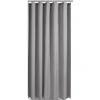Gifi Equipement Douche^Rideau de douche effet lin 180x200cm polyester gris