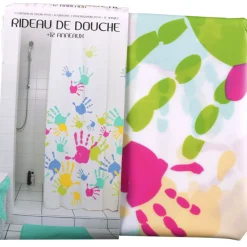 Gifi Aménagement Salle De Bain^Rideau de douche empreinte