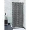 Gifi Equipement Douche^Rideau de douche motif ethnique noir et blanc