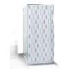 Gifi Equipement Douche^Rideau de douche motif graphique blanc noir 180x200cm 100% polyester