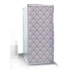 Gifi Equipement Douche^Rideau de douche motif vague japonaise blanc et marron 180x200cm