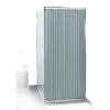 Gifi Equipement Douche^Rideau de douche rayé blanc et bleu 180x200cm 100% polyester