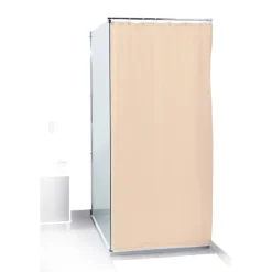 Gifi Equipement Douche^Rideau de douche uni rose 180x200cm