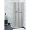 Gifi Equipement Douche^Rideau de douche Urban blanc et noir